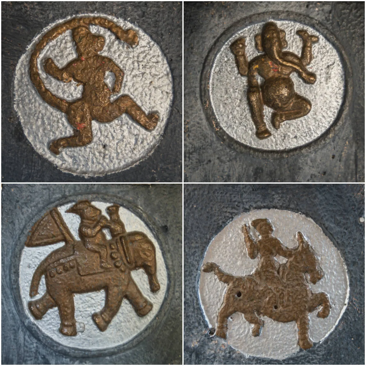 विहिरीच्या सज्जा वरील शिल्पे
